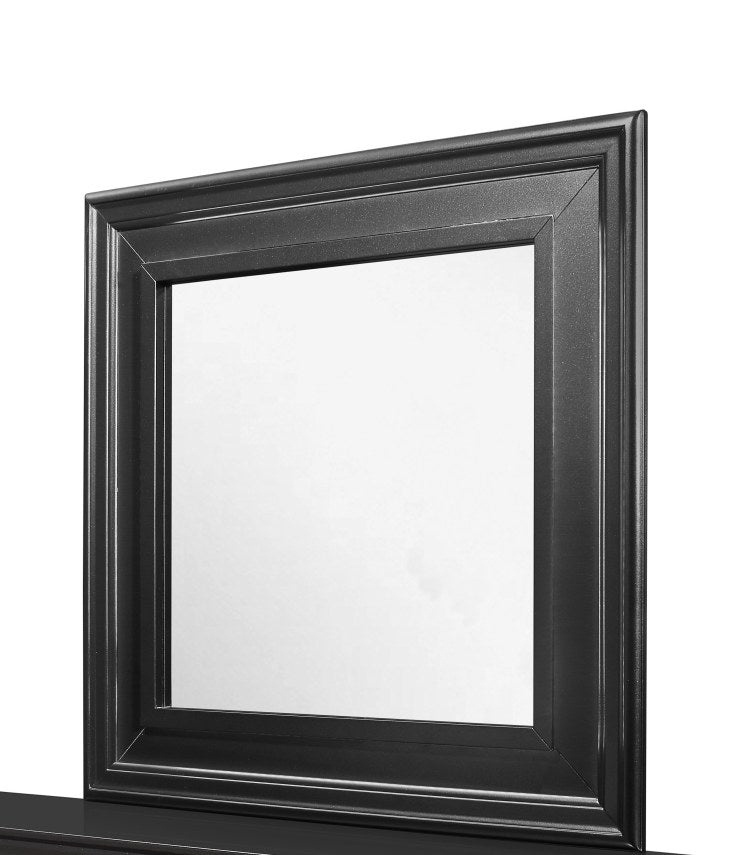 Shaker Crocodile Metallic Grey Mirror
