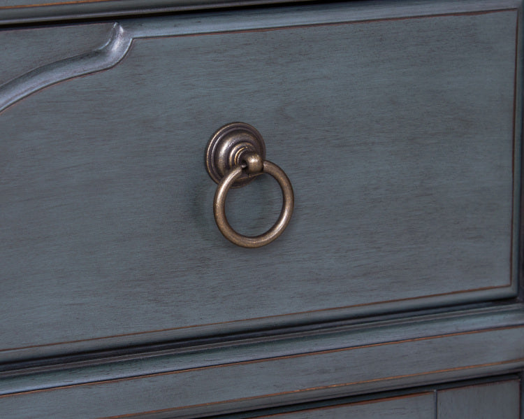 Americana Buffet Server Cabinet, No Assembly Required, Corduroy Blue Finish