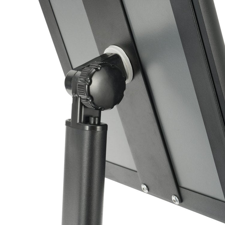 Pedestal Sign Holder, 11 X 17 Inch Vertical And Horizontal Adjustable Poster Stand, Heavy Duty Floor Standing Sign Holder With Metal Base For Display, Advertisement, And Outdoor, Black