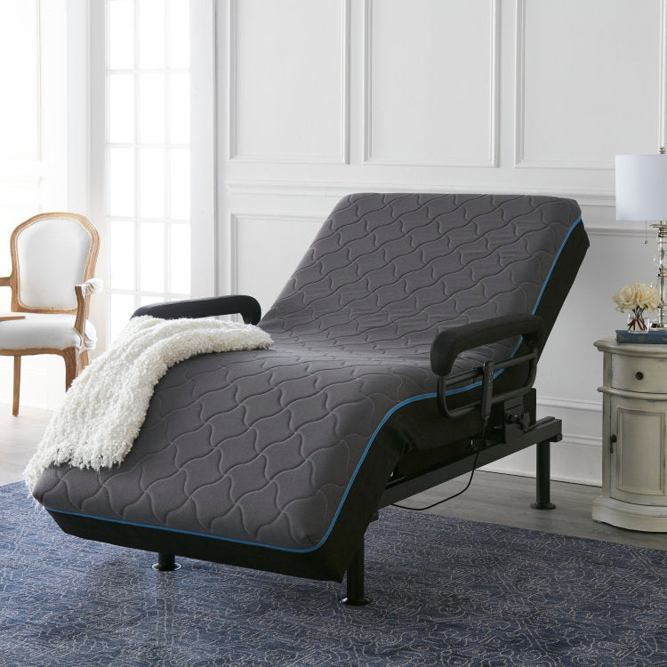 Twin Adjustable Sit To Stand Bed W Remote With Convenient Lift Twin
