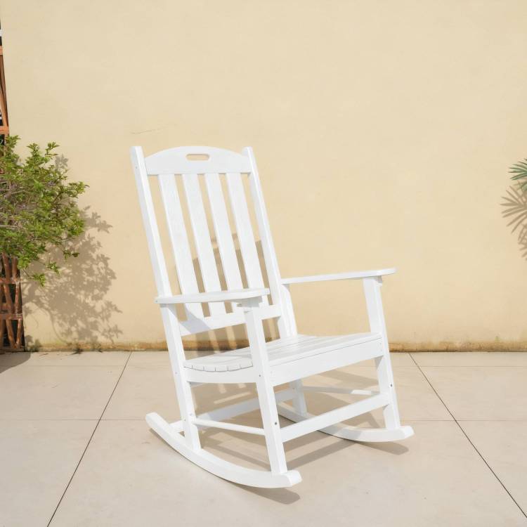 All Season Rocking Chair For Patio Leisure & Outdoor Lounge Area Relaxation Moments,Hips Material