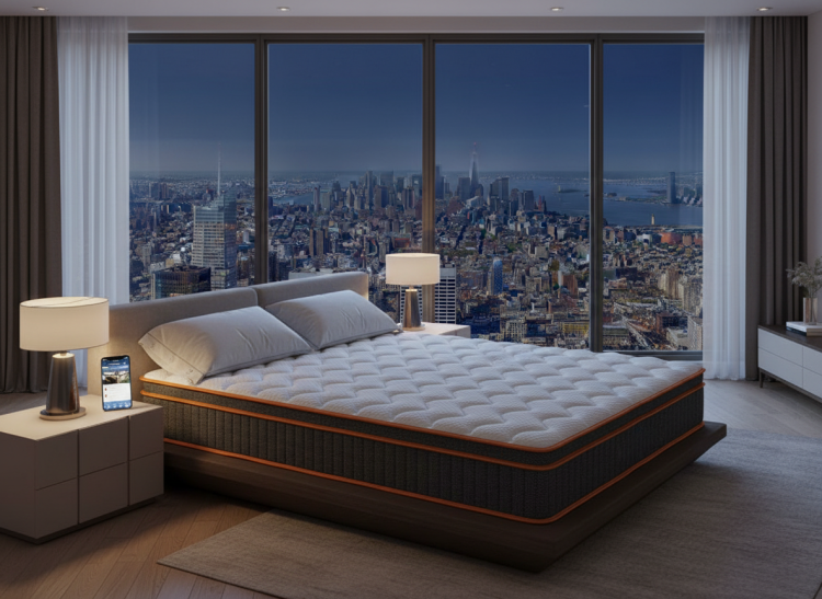 King Size Mattress, 12 Inch Mixed Full Mattress With Memory Foam And Pocket Springs For Stress Relief, Comfortable Sleep, And Area Support, With Moderate Softness And Hardnessking King