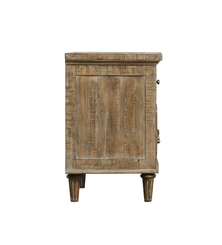 Taupe 2 Drawer Nightstand