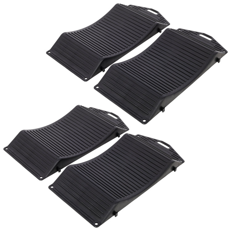 4Pack Tire Saver Ramps,Wheels Tire Saver Ramps,Anti Slip Hard Plastic Design,Black