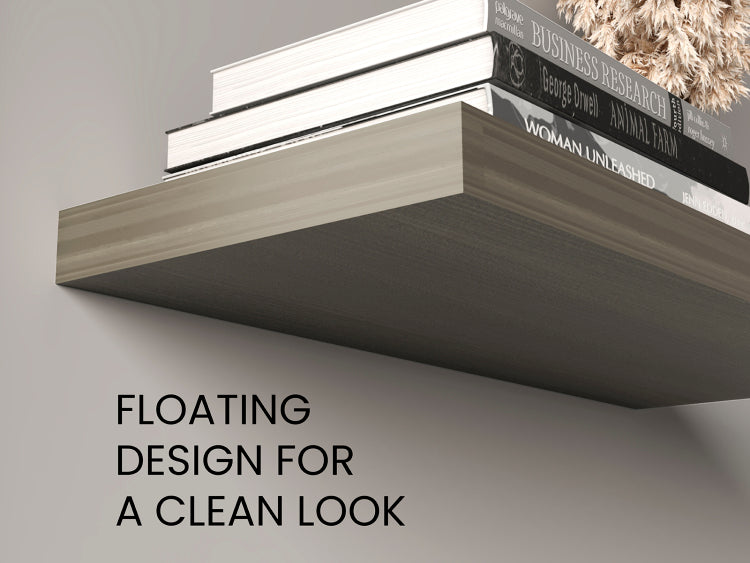 Ecco 31.5" Wide Floating Shelves Set Of 2, Shelves For Wall Decor For Bedroom, Bathroom Storage Shelves, Book Shelves For Living Room