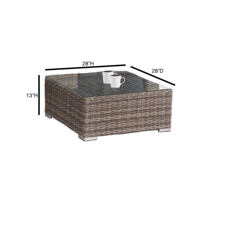 Fully Assembled 2 Person Wicker Seating Set With Cushions