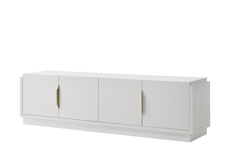 Carrington 70"W White 4 Door Tv Stand