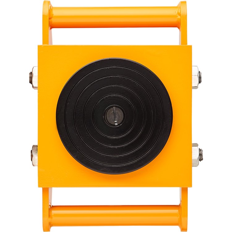 4Pcs Machinery Skate Dolly, 26455Lbs 12T Industrial Machinery Mover, Heavy Duty Carbon Steel Machinery Moving Skate & 4 Carbon Steel Wheels And 360 Rotation Non Slip Cap For Warehouse, Factory