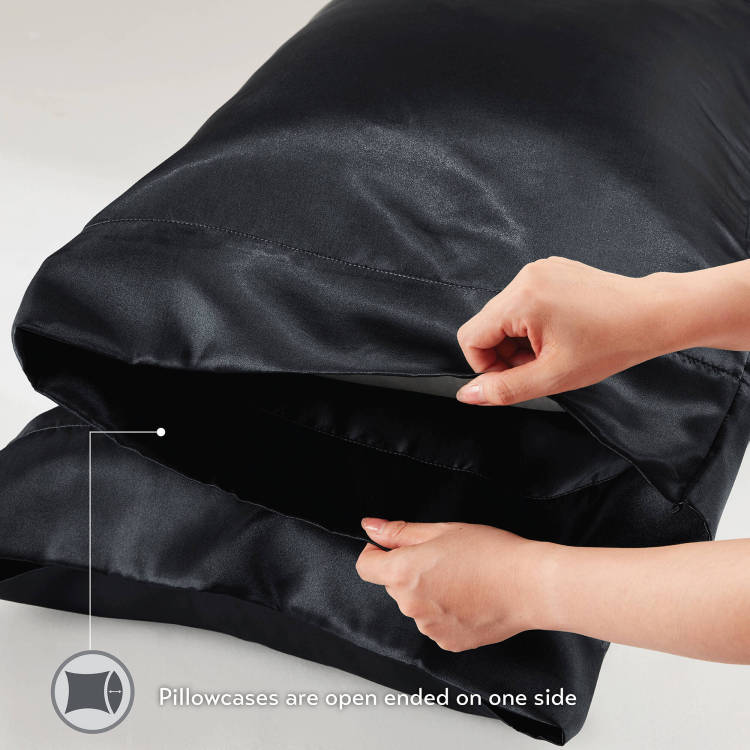 4 Pcs Twin Luxury Sheet Set Black