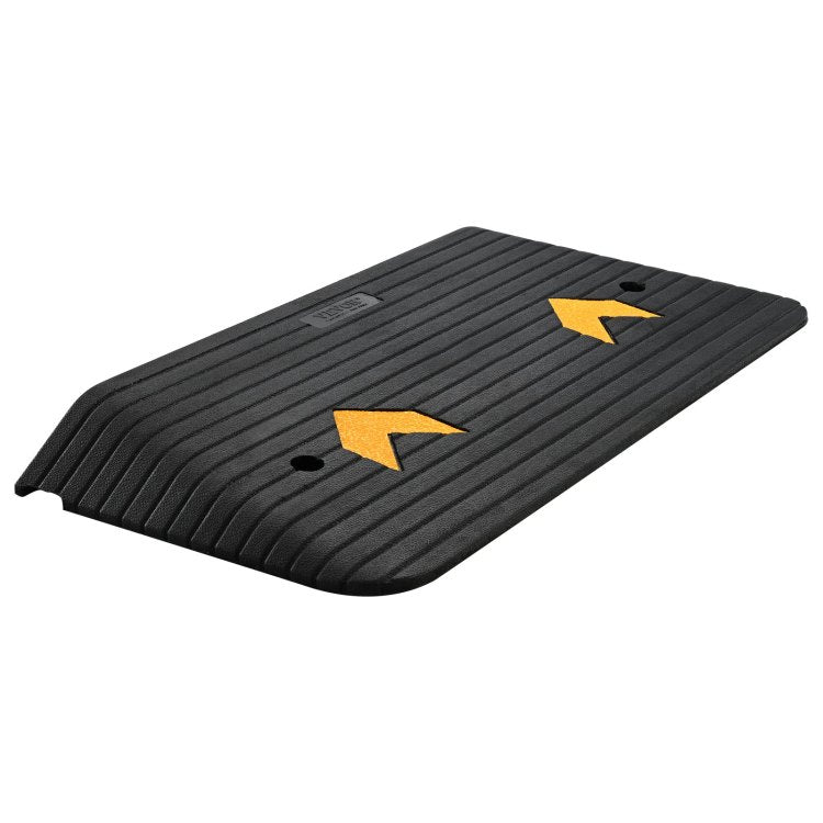 Upgraded Rubber Threshold Ramp, 3" Rise Door Ramp With 1 Channel, Natural Rubber Car Ramp With Non Slip Textured Surface, 33069 Lbs Load Capacity Curb Ramp For Wheelchair And Scooter