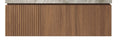 48" Muri Brown Oak Woodgrain Plywood Cabinet With Double Doors And One Drawer, No Basin And Top, No Faucet And Sink Cover