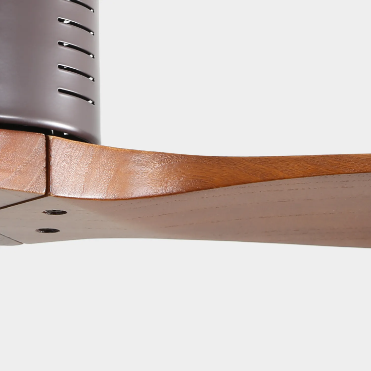 52 Inch Flush Mount With Remote Control, 3 Reversible Wood Blades Noiseless Dc Motor Without Light