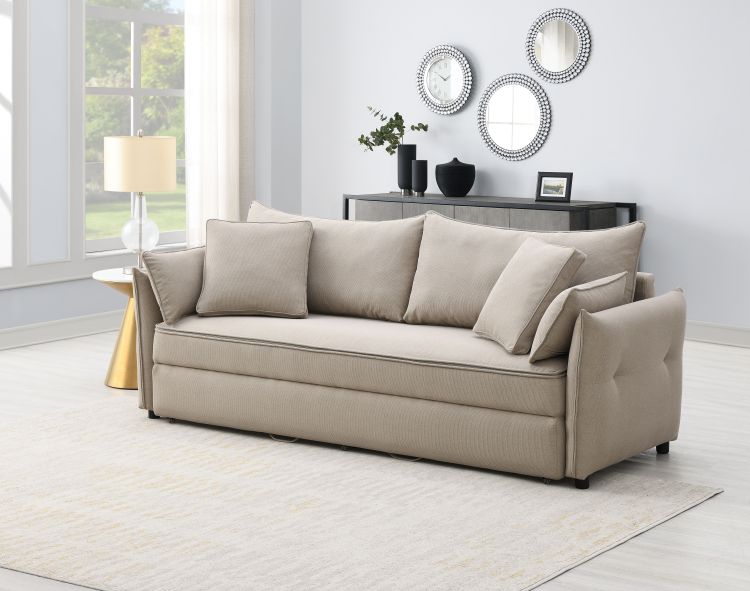 Irina Pull Out Fabric Sleep With Storage