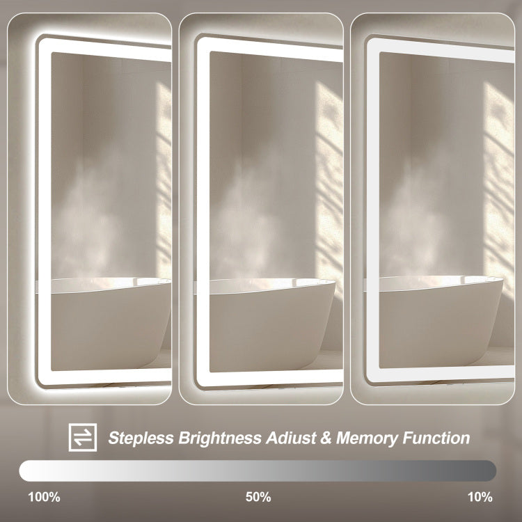 28*60Inch Led Bathroom Vanity Mirror ,Wall Mirror,Anti Fog, Dimmable,Shatter Proof Tempered Glass, Ideal For Bathroom Wall Decor, Beauty Makeup And Shaving