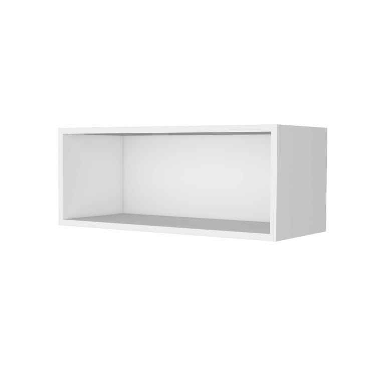 Hard Rock Wall Cabinet In Melamine With Open Storage