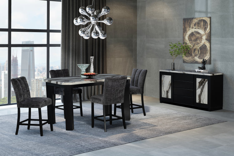 Magaly Dark Grey Bar Stools Kit Of 2