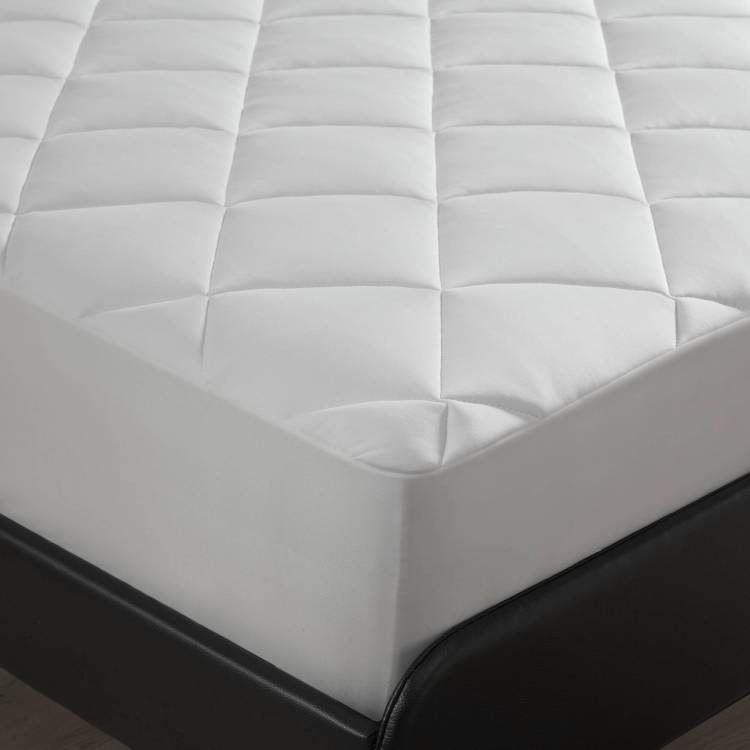 Overfilled Deep Pocket Mattress Pad White King