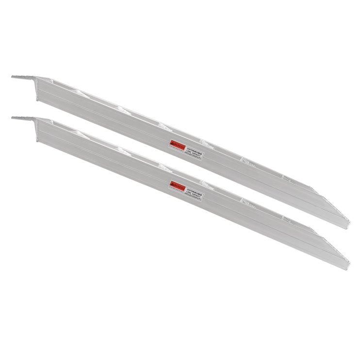 Aluminum Ramps, 8810 Lbs, Heavy Duty Ramps With Top Hook Attaching End, Universal Loading Ramp For Motorcycle, Tractor, Atv Utv, Trucks, Lawn Mower, 72"L X 15"W, 2Pcs