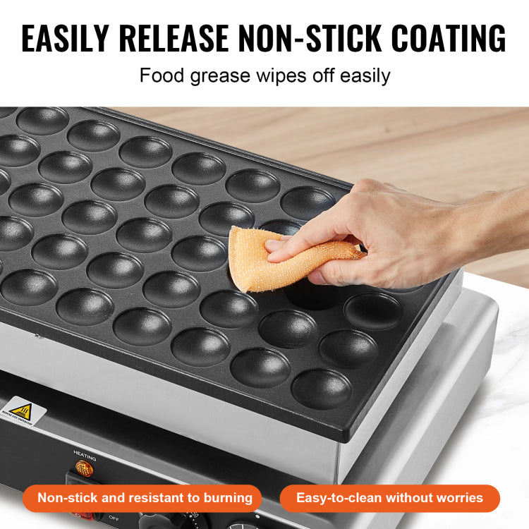 50Pcs 43Mm Mini Dutch Pancake Maker Commercial Dorayaki Baker 1700W