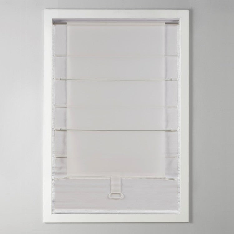 Basketweave Room Darkening Cordless Roman Shade
