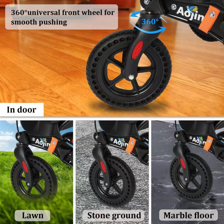 Rollator Walker For Seniors, Lightweight Foldable All Terrain Rolling Walker With Seat, Aluminum Walkers With 8 Inch Rubber Wheels, Handles And Backrest For Seniors And Adult Blue