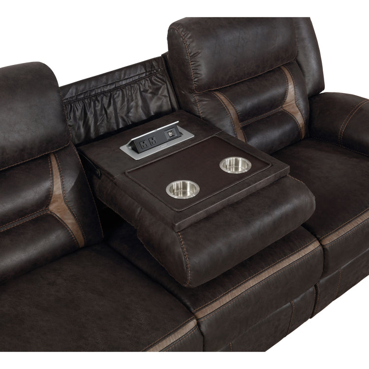 Brazelton Brown 2 Piece Pillow Top Arm Motion Living Room Set