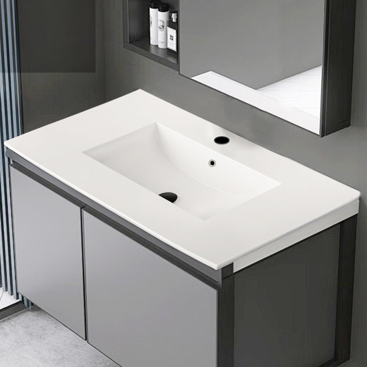 24" Bathroom Vanity Top Only, White Basin,Ceramic