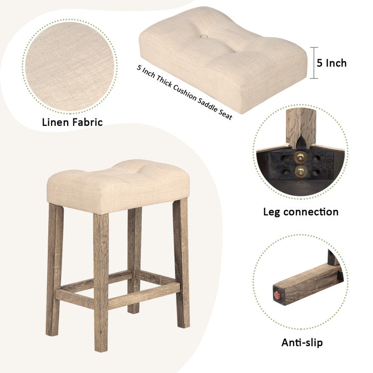 4 Piece Bar Table Set With Power Outlet, Dining Bar Table And Chairs Set,Bar Table Set With 3 Padded Stools For Living Room, Dining Room, Game Room, Brown