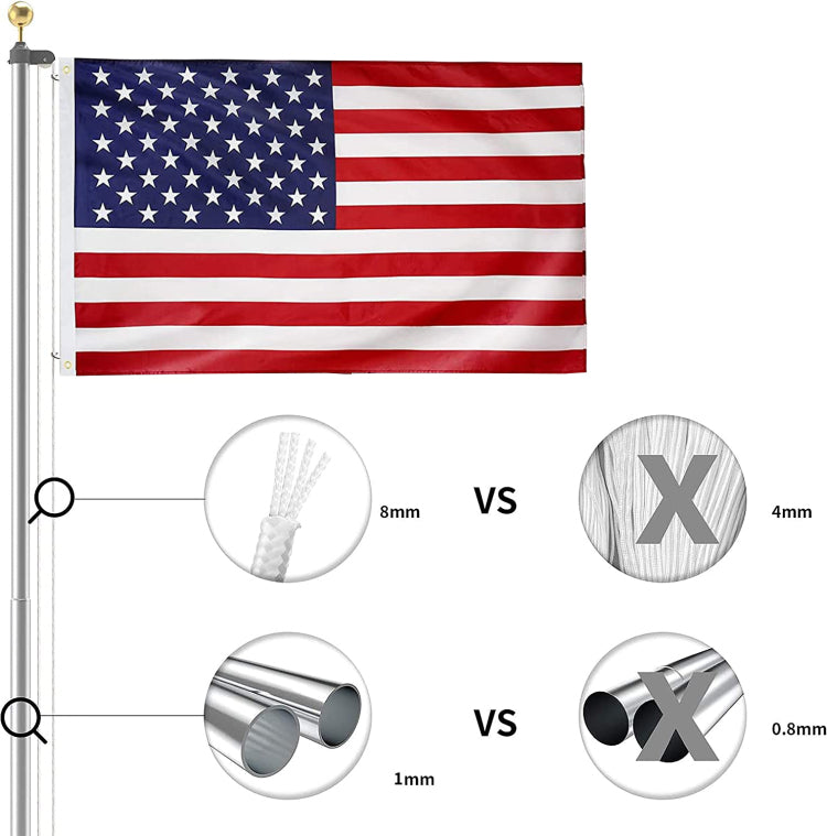 20Ft Flag Pole