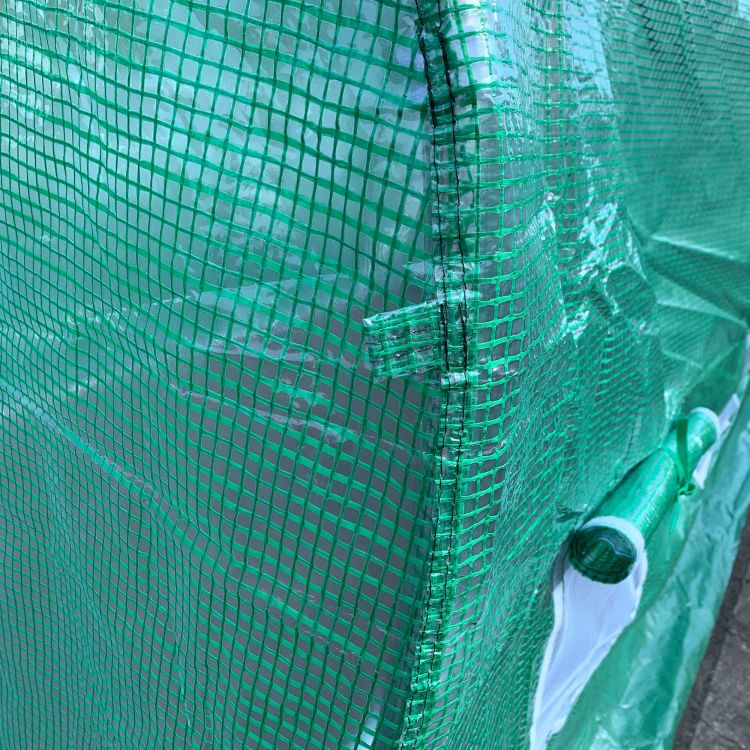 Outsunny 15' X 7' X 6.5' Walk In Tunnel Hoop Greenhouse, Green House With Polyethylene Pe Cover, Steel Frame, Roll Up Zipper Door & Windows For Flowers, Vegetables, Tropical Plants, Green