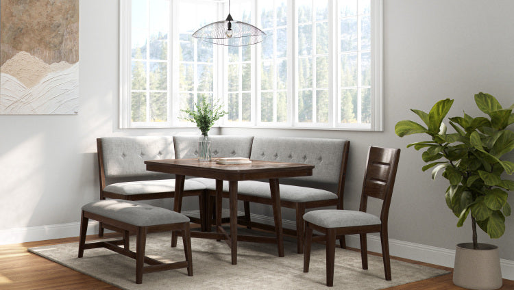 Backless Upholstered Dining Bench Mid Century Seating