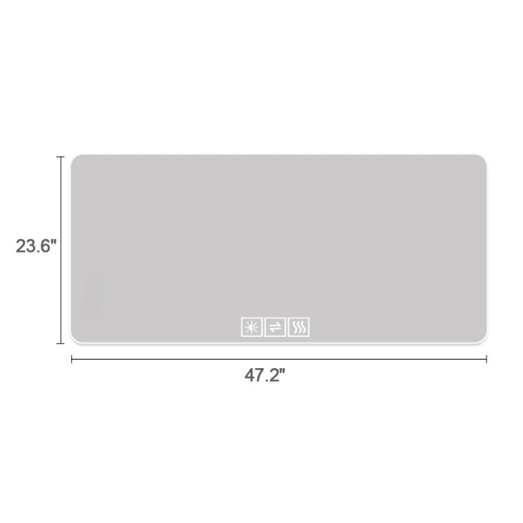 48*24In Led Bathroom Mirror, Corrosion Resistant, Three Color Dimmable, Backlit Mirror With One Touch Demist Function