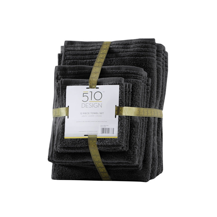 100% Cotton Quick Dry 12 Piece Bath Towel Set 12 Piece