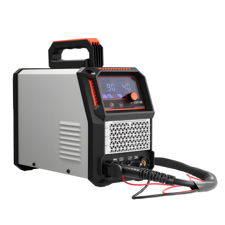 Plasma Cutter, 50A Non Touch Pilot Arc Plasma Cutting Machine, 110V 220V Dual Voltage Digital Display Igbt Inverter With 2T 4T Function & Adjustable Pa Pt Time For Home Repairs, Workshops