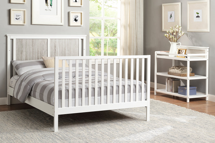 Connelly Changing Table White Rockport Gray