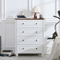 Modern Chest Of Drawers, 4 Drawer Dresser, Tall Wood Storage Cabinet For Living Room, Entryway, Hallway