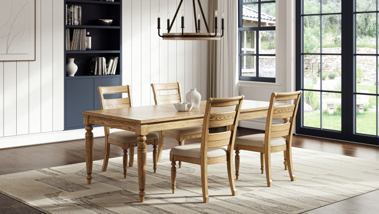 Ladder Back Side Chair Caramel Finish Set Of 2