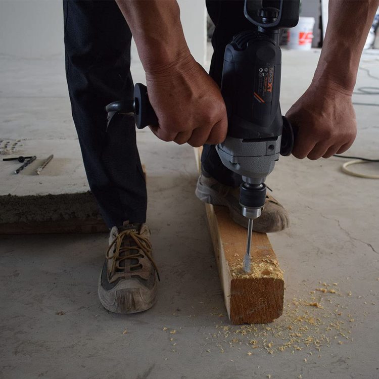 Drill Mixer Set With Spade Handle 1 2 Inch Electric Corded Mixing Drill Machine 9A Motor Concrete Mud Mixer