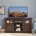 2 Doors Cabinet Farmhouse Cabinet, Farmhouse Tv Stand Barn Design,Modern Farmhouse Tv Media Stand, Large Barn Inspired Home Entertainment Console,Espresso, 60.23"W*15.35"D*31.7"H