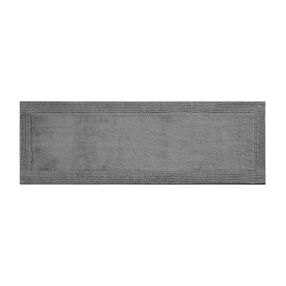 100% Cotton Tufted 3000 Gsm Reversible Bath Rug Charcoal 21X34"