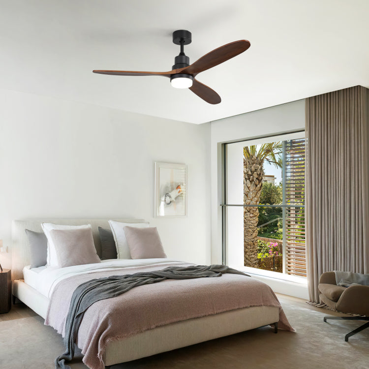 60 Inch S 3 Solid Wood Fan Blade Noiseless Reversible Motor Remote Control
