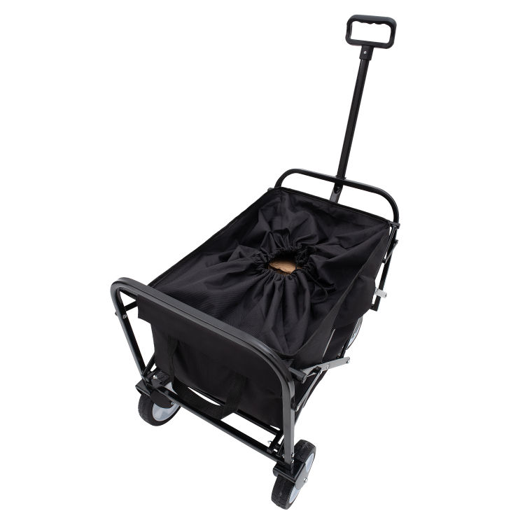 Minimeetall Extention Excollapsible Foldable Wagon Cart Beach Wagon Heavy Duty Utility Cart Utility Wagon Grocery Cart For For Camping Shopping Sports Gardeing Fishing Supports 225Lbs Black
