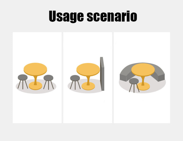 Modern Round Dining Table, 31.5'' Kitchen Dining Room Furniture, Coffee Table, Leisure Table, Living Room Table, Oval Dining Table, Whtie