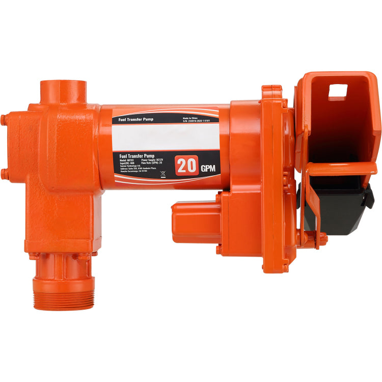 Fuel Transfer Pump, 12V Dc 20 Gpm 1 4 Hp, Gasoline Extractor Pump With Automatic Nozzle, Discharge Hose & Suction Pipe For Gasoline, Diesel, Kerosene, Ethanol & Methanol Blends, And Biodiesel