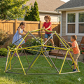 Xcf006I Ten Sided Climbing Frame For Outdoor Playground For Age 3 Climber With Colorful Climbing Stones 10Ft