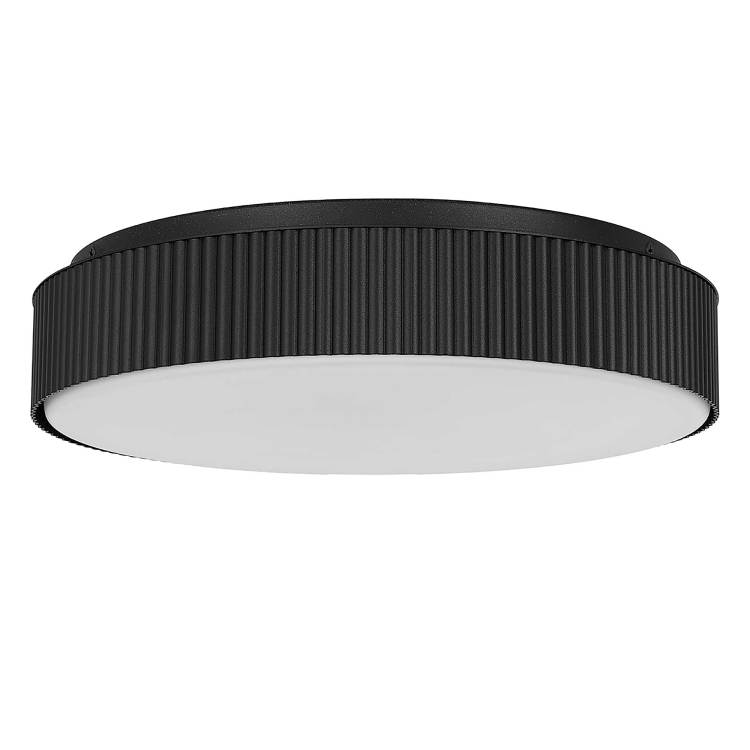 13 Inch Black Led Flush Mount