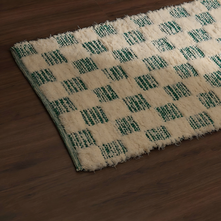 Checker 36X24" Scatter Rug Stylish Accent Rug For Living Room, Bedroom, & Home Decor"