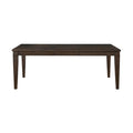 Dark Brown Finish 1Pc Dining Table With Separate Extension Leaf Classic Look Dining Wooden Furniture