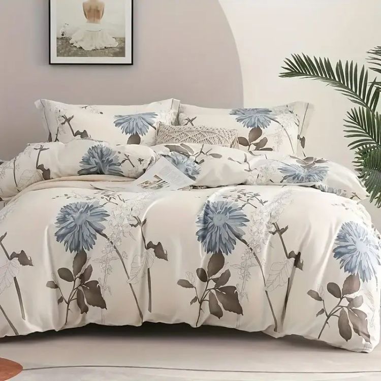 Haoyijia Big Flower Duvet Cover King