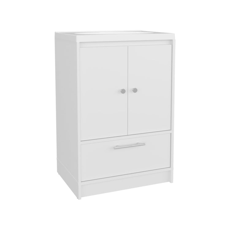 Bathroom Vanity With Two Doors, Two Drawers Madison, White